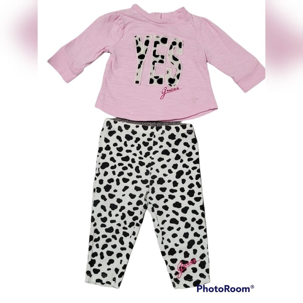 Guess One pieces tshirt & pants size 3-6 M